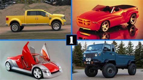 20 Pickup Truck Concepts That Are Cooler Than You Remembered