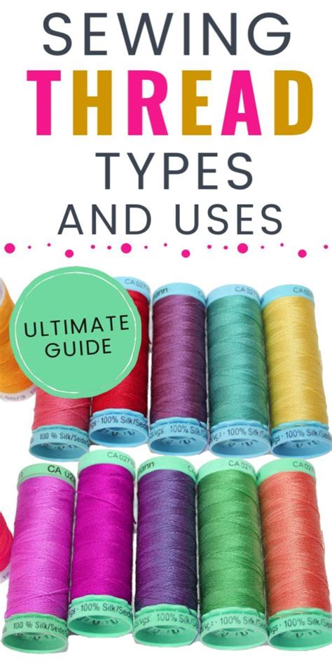 Different types of thread for sewing – Artofit