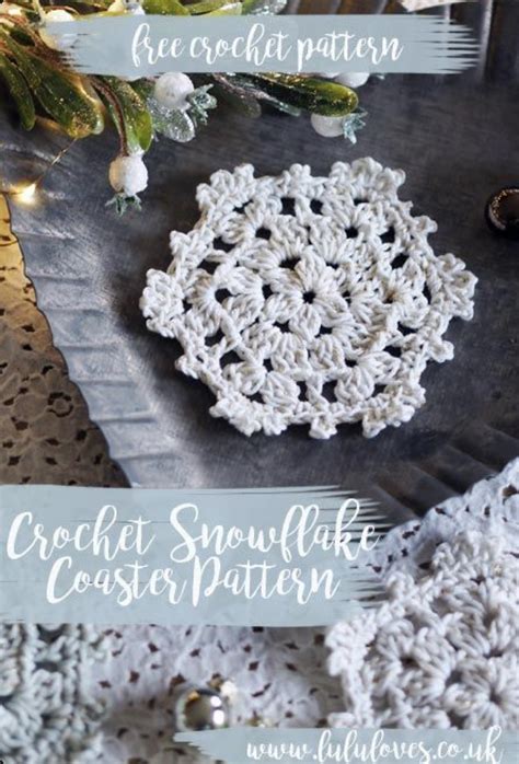 Lovely Snowflake Coasters – FREE CROCHET PATTERN — Craftorator