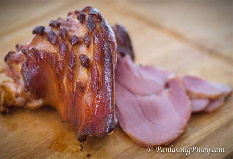 Homemade Cured Ham with Brown Sugar Honey Glaze - Panlasang Pinoy