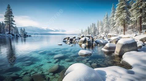 Photo Of Lake Tahoe In Winter Background, Picture Of Lake Tahoe In The ...