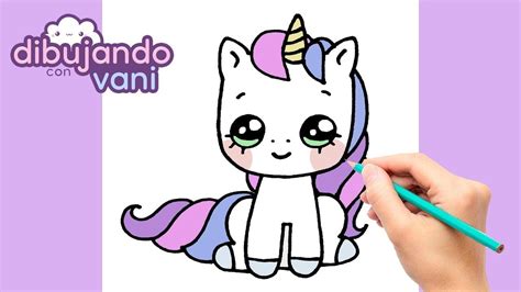 Unicornio Facil Bonito Dibujos Kawaii - desenhos para colorir ariel