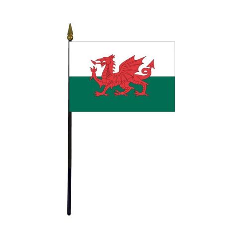 Wales Stick Flag - 4x6"