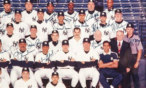 Lot Detail - 1998 New York Yankees World Series Champions Team Signed ...