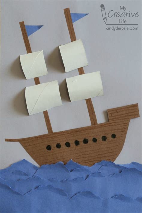 Construction Paper Explorer Ship | Fun Family Crafts