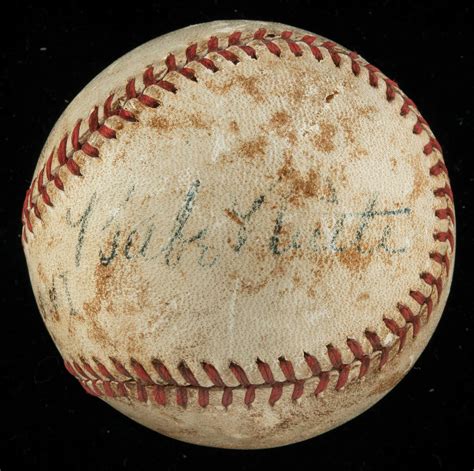 Sold Price: Babe Ruth single signed baseball. - April 6, 0121 11:00 AM EDT