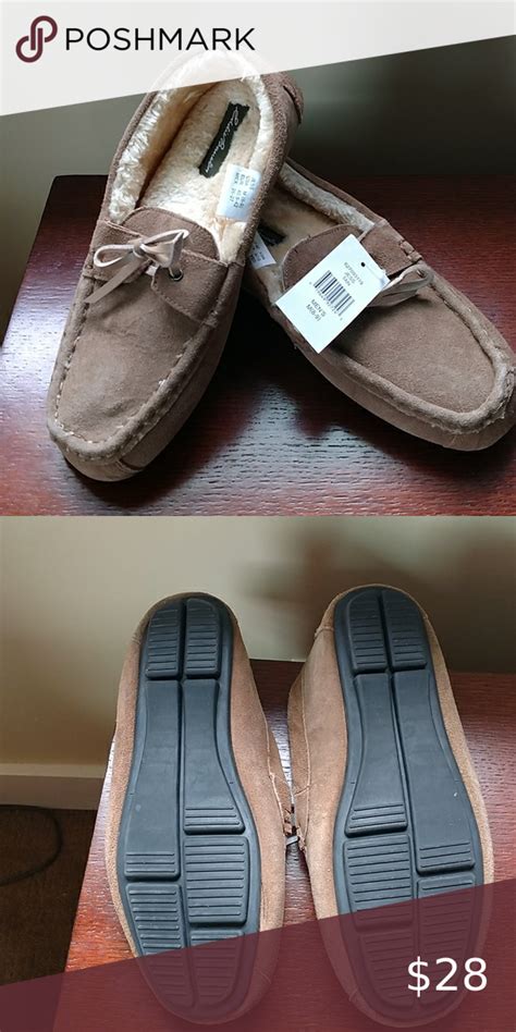 New Eddie Bauer Jess Suede Men's Slippers Newest tags plush lined suede ...