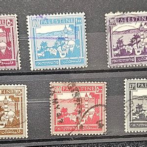 Vintage Palestine Stamps 1918-1921 - Etsy