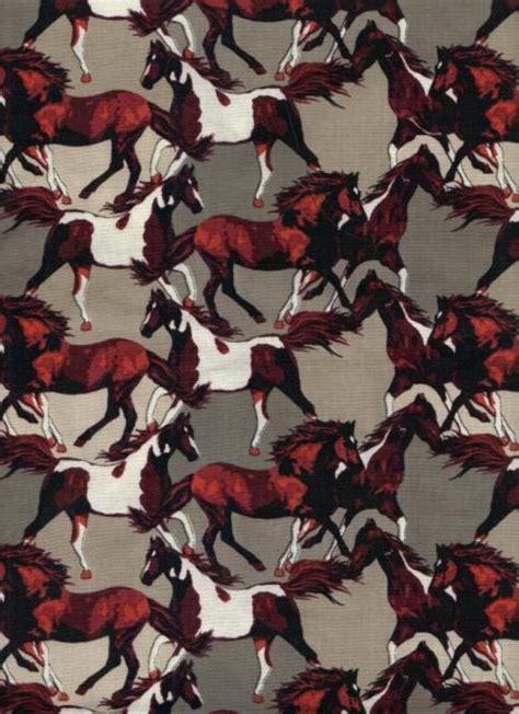 Horse Print by Michael Miller Quilting fabric