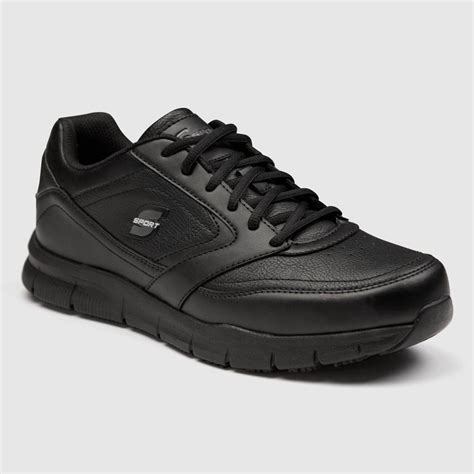 S Sport By Skechers Men's Brise Slip Resistant Sneakers - Black 7 | Non ...