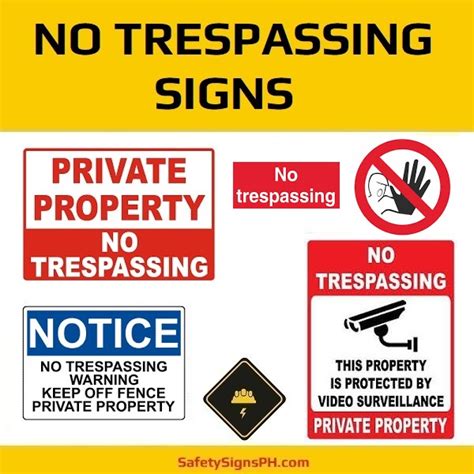 No Trespassing Signs - SafetySignsPH.com Philippines