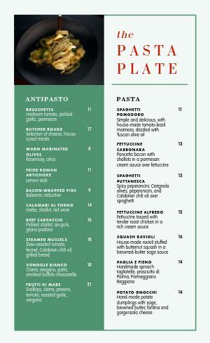 Free Italian Menu Template Designs - MustHaveMenus | Italian menu ...