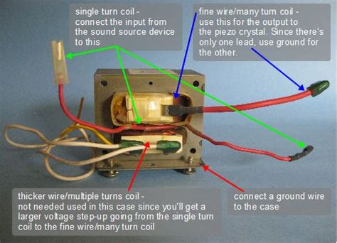 How to make a piezoelectric crystal speaker