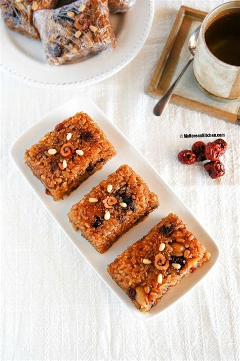 Korean Sweet Rice with Dried Fruit and Nuts - My Korean Kitchen