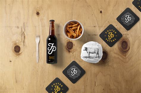 Burger Bar Stationery Mockup on Behance