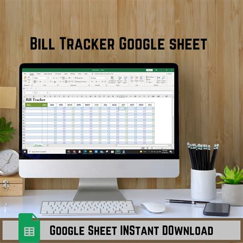 Bill Tracker Spreadsheet Google Sheets Budget Template for - Etsy