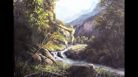 Mountain Stream Painting at PaintingValley.com | Explore collection of ...