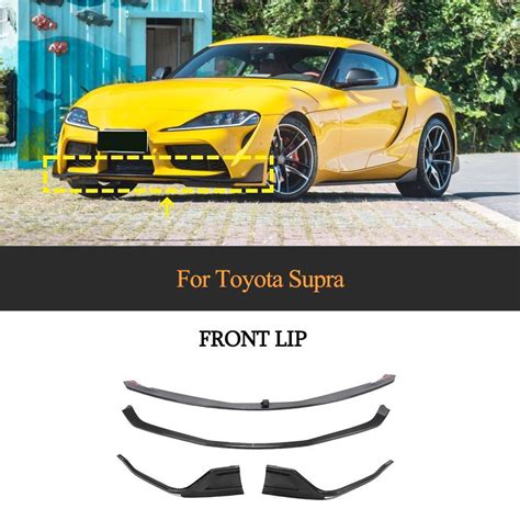 Car Carbon Fiber Front Bumper Lip Spoiler for Toyota Supra 2019 2020 - China Lip Spoiler for ...