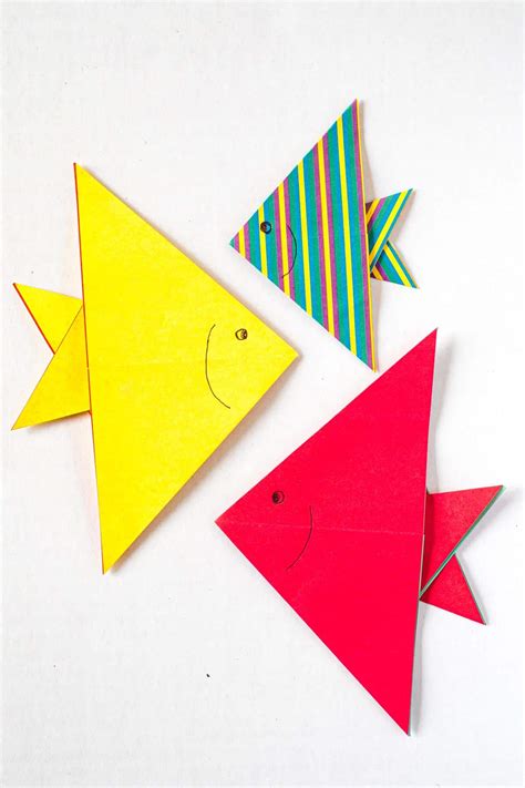 How to Make Origami Fish (Paper Fish) | The Pink Craft Box