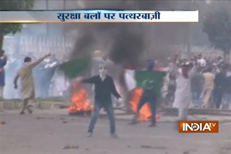 20 injured in Kashmir Valley as clashes, stone pelting mar Eid festivities | India News – India TV