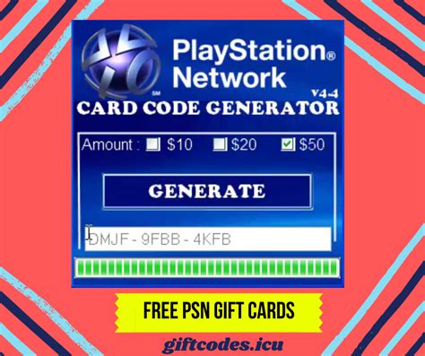 the playstation network card code generator is now available for $ 10 ...