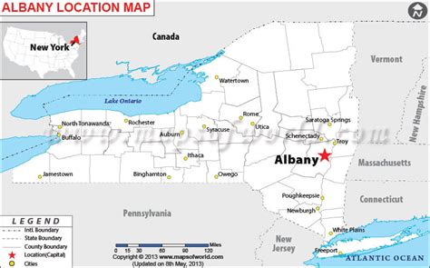 Where is Albany Located in New York, USA