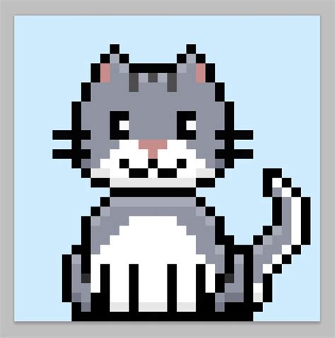 How to Make a Pixel Art Cat - Mega Voxels