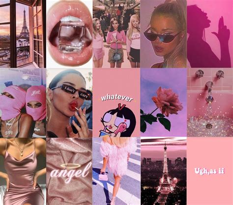 PINK BOUJEE Baddie Trendy Vogue VSCO Set von 70 Fotos | Etsy