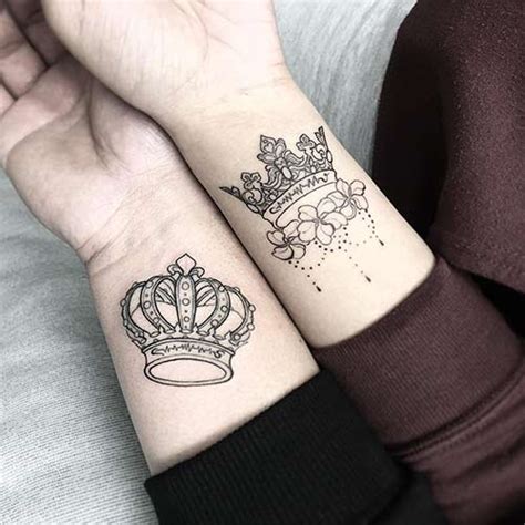 King And Queen Crown Tattoo Drawing