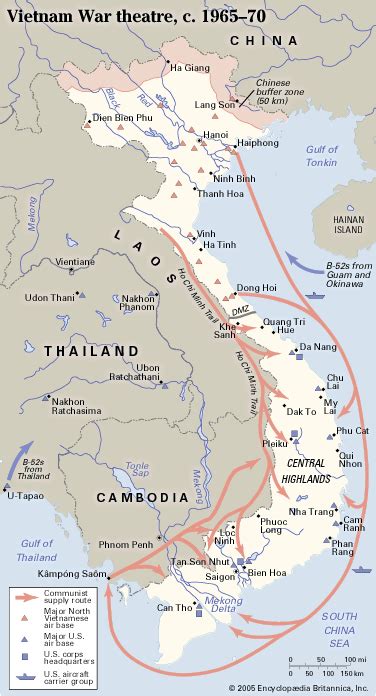 biology human body: map of vietnam war battles