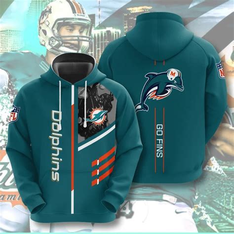 Miami Dolphins Hoodies 3 lines graphic gift for fans -Jack sport shop