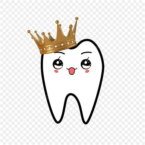 Tooth With Crown Clipart Png Images Crown Cute Tooth Clipart Tooth | My ...