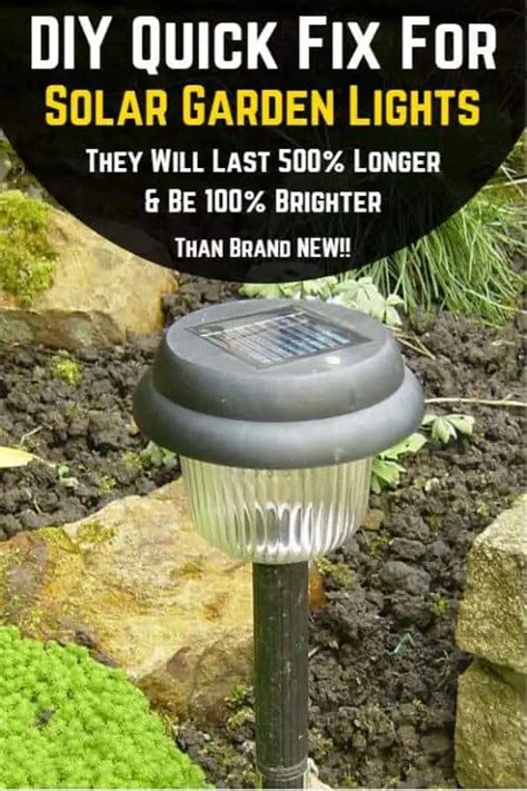 DIY Quick Fix For Solar Lights