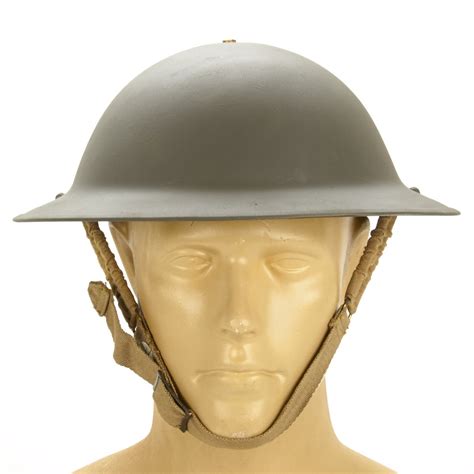 Original British WWII Brodie Steel Helmet- WW2 Dated (OD Green) – International Military Antiques