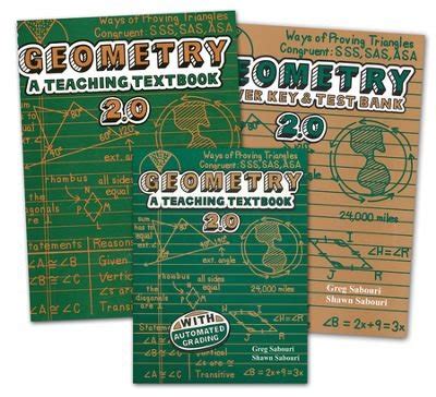 Geometry Teaching Textbooks Kit (Version 2.0) By Greg Sabouri, Shawn ...