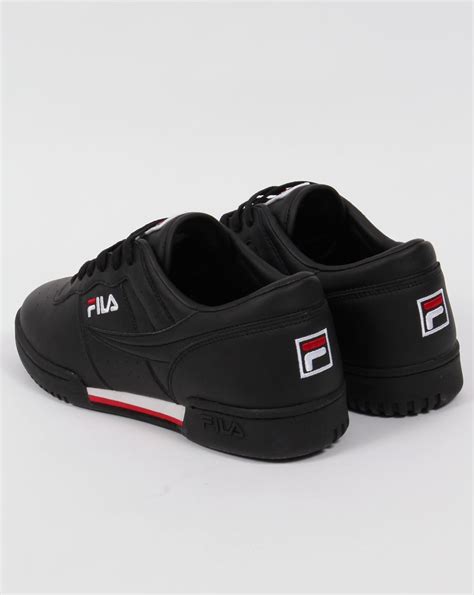 Fila Vintage Original Fitness Trainers Black/White/Red,shoes,80s