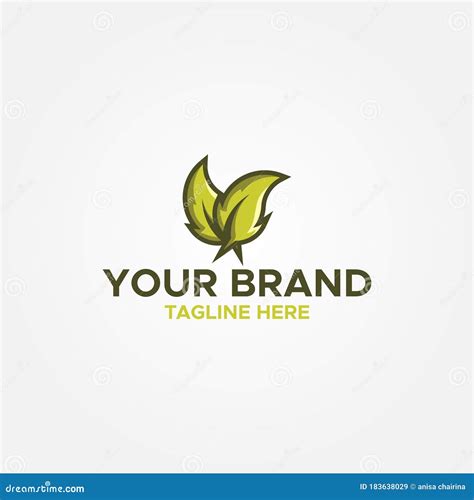 Leaf Logo Brand Vector for Company Stock Vector - Illustration of symbol, template: 183638029