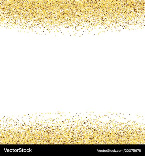 Golden dust gold glitter on white background Vector Image