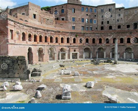 Ancient Roman Forum Ruins In Rome Stock Photo - Image: 51727044