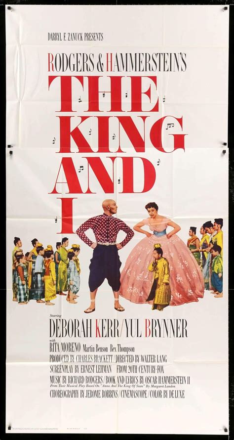 The King and I (1956) Original R65 Three-Sheet Movie Poster - Original ...