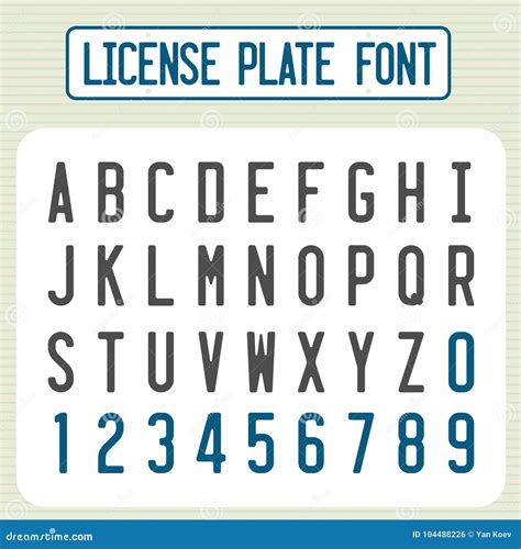 Car Number Plate Karnataka. Vehicle Registration License Of India Vector Illustration ...