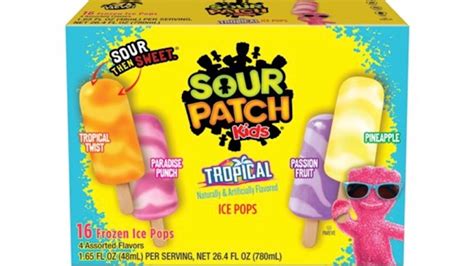 These New Sour Patch Kids Tropical Swirl Ice Pops Will Give Your Beach Days Some Tang