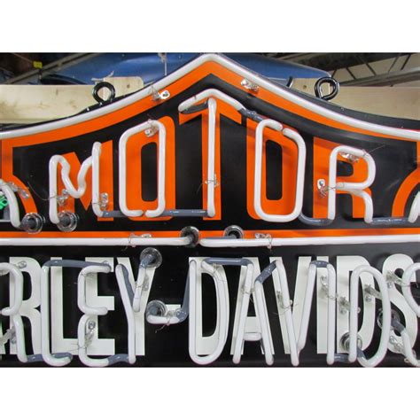 New Harley Davidson Painted Metal Neon Sign 48" x 24"