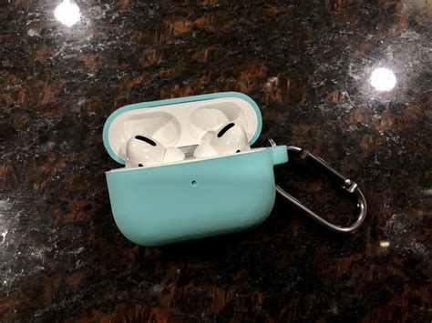 I got a new case for my AirPods Pro. Light blue silicon case by Royal ...