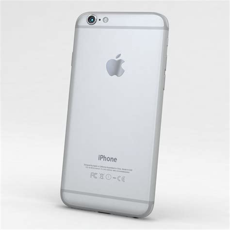 Apple iPhone 6 Silver 3D Model $49 - .obj .fbx .3ds .c4d .max - Free3D