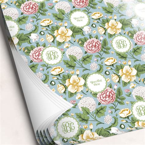 Vintage Floral Wrapping Paper (Personalized) - YouCustomizeIt