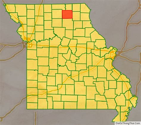 Map of Adair County, Missouri