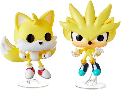 Buy Funko Pop Sonic The Hedgehog - Super Tails & Super Silver 2 Pack (Exclusive) Online at ...