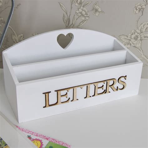 White Heart Letter Rack