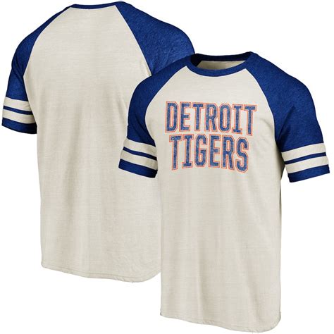 Men's Detroit Tigers Fanatics Branded Cream/Royal True Classics ...